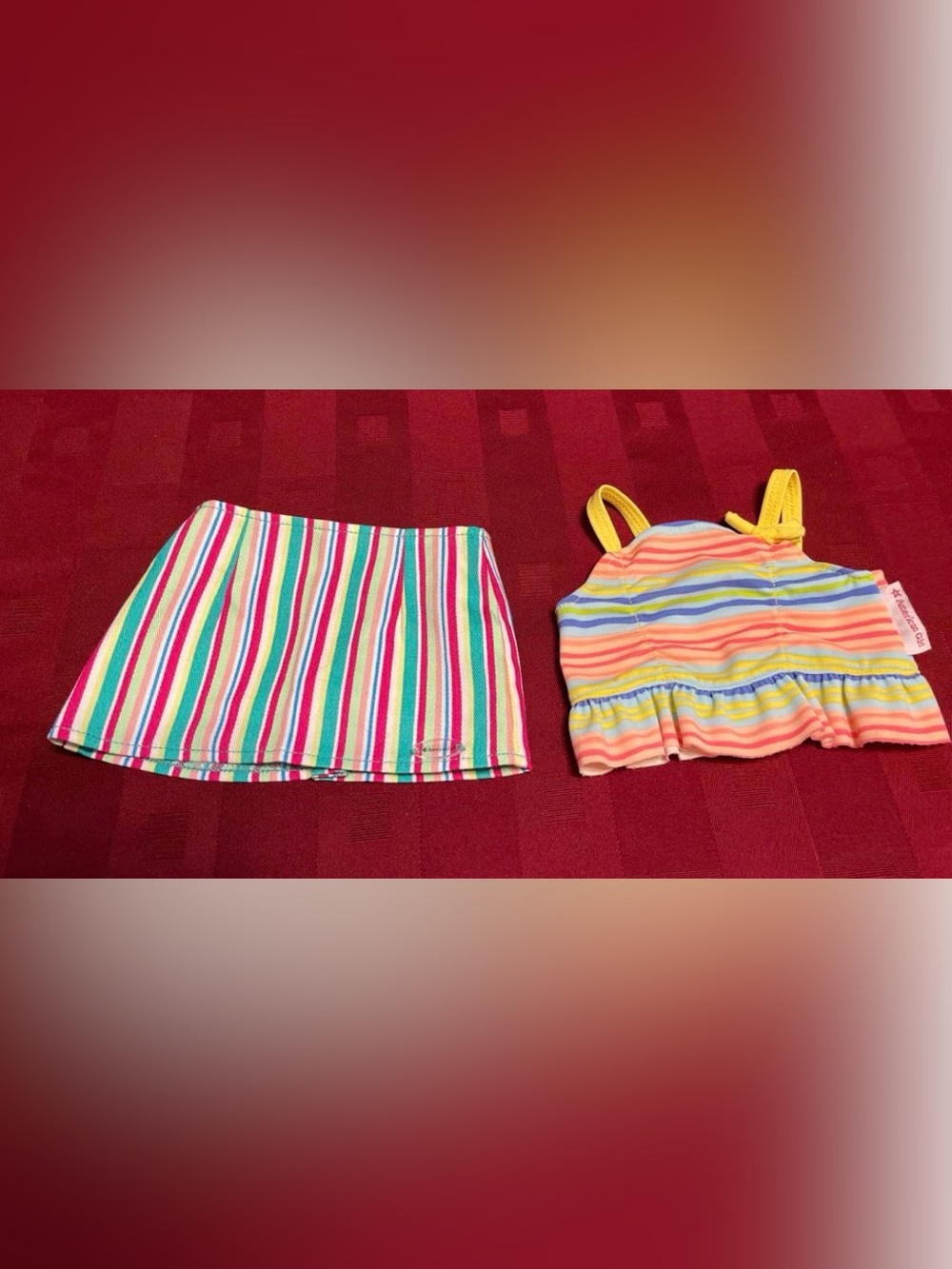 American Girl Doll - Sun top/Skirt